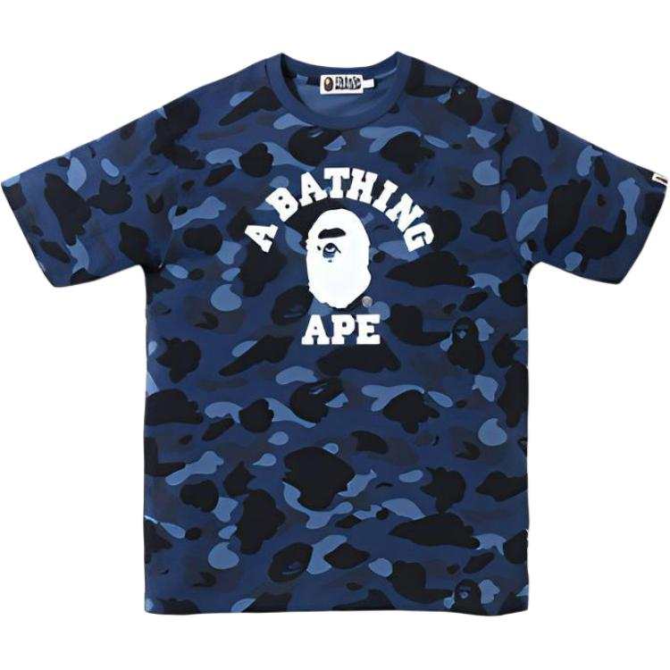 A BATHING APE Bape Color Camo College Tee