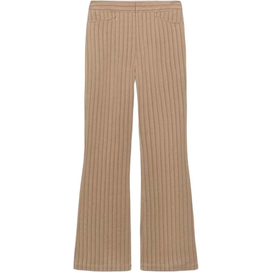 ZARA ZW Casual Pants Women's Light Peach Red Moderate Flared Pants