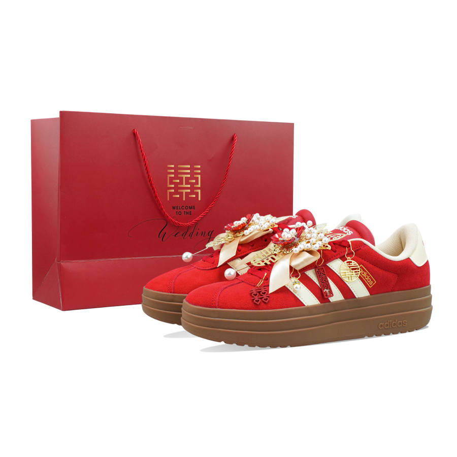 Adidas Adidas VL Court Bold T Trainers, Platform German Army Trainers Women's Red