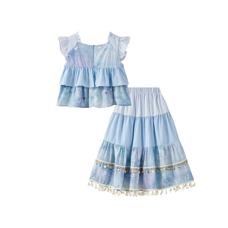 Disney Kids' Disney Skirt Set 2026 Summer Blue