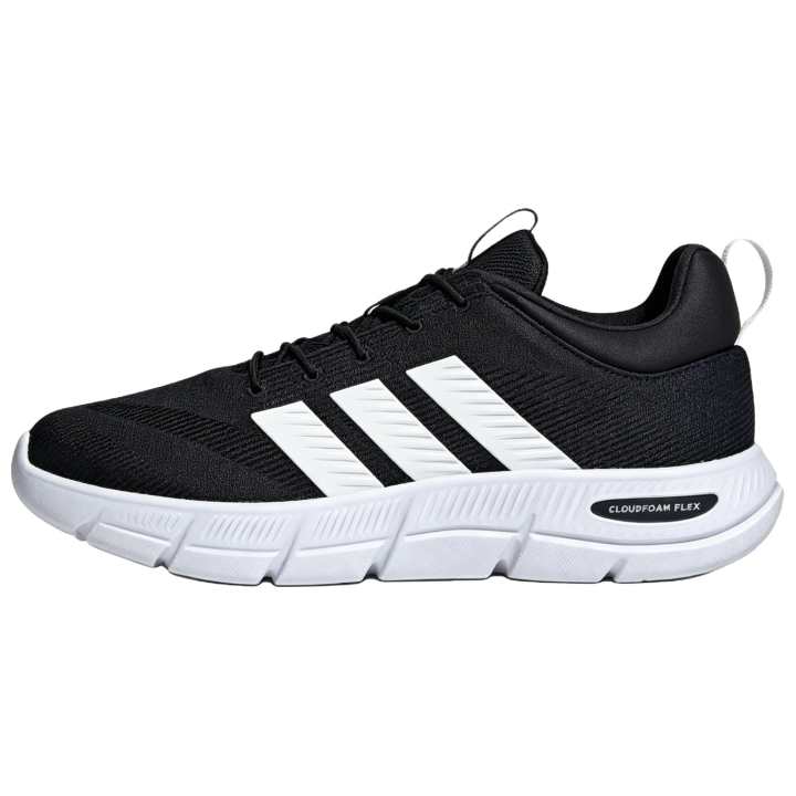 Adidas Adidas Cloudfoam Race Mesh Breathable Support Casual Shoes Unisex Black White