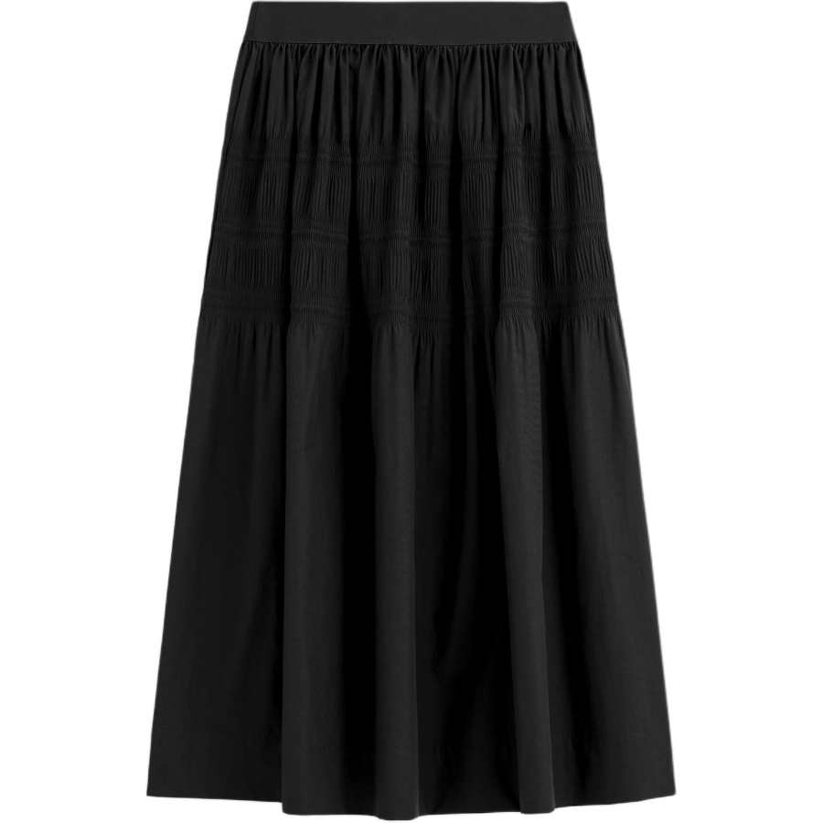 COS Casual Long Skirts Women's Black Moderate Long Skirt