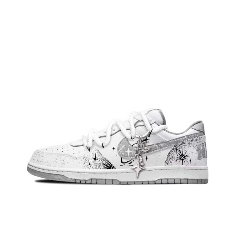 Nike Nike Big Slip Resistant, Abrasion Resistant, Lightweight Skateboard Shoes Men's White