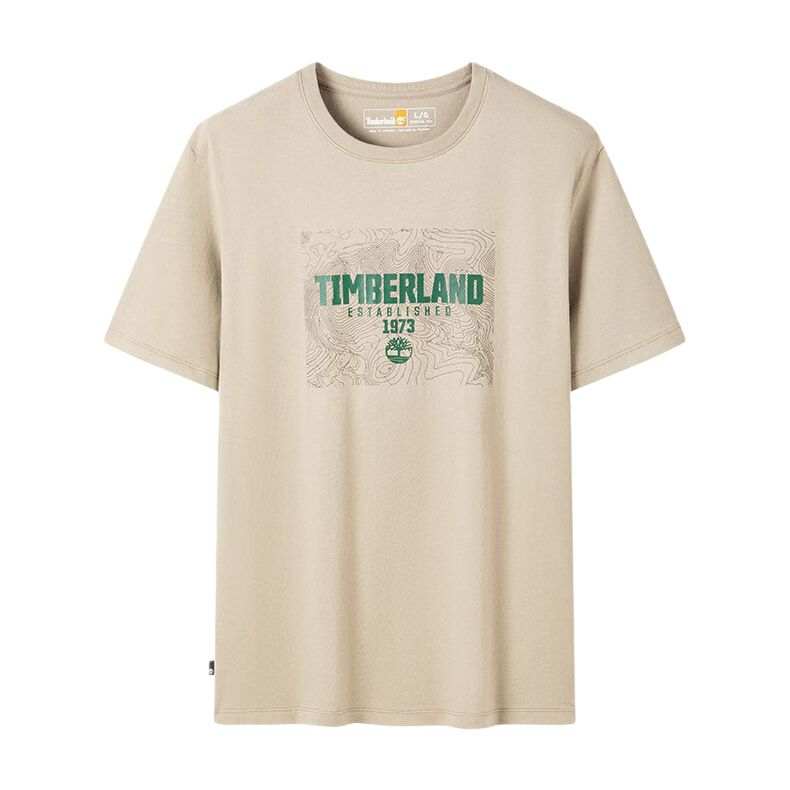 Timberland T Shirts Men's DH5 Brown Crew Neck Moderate