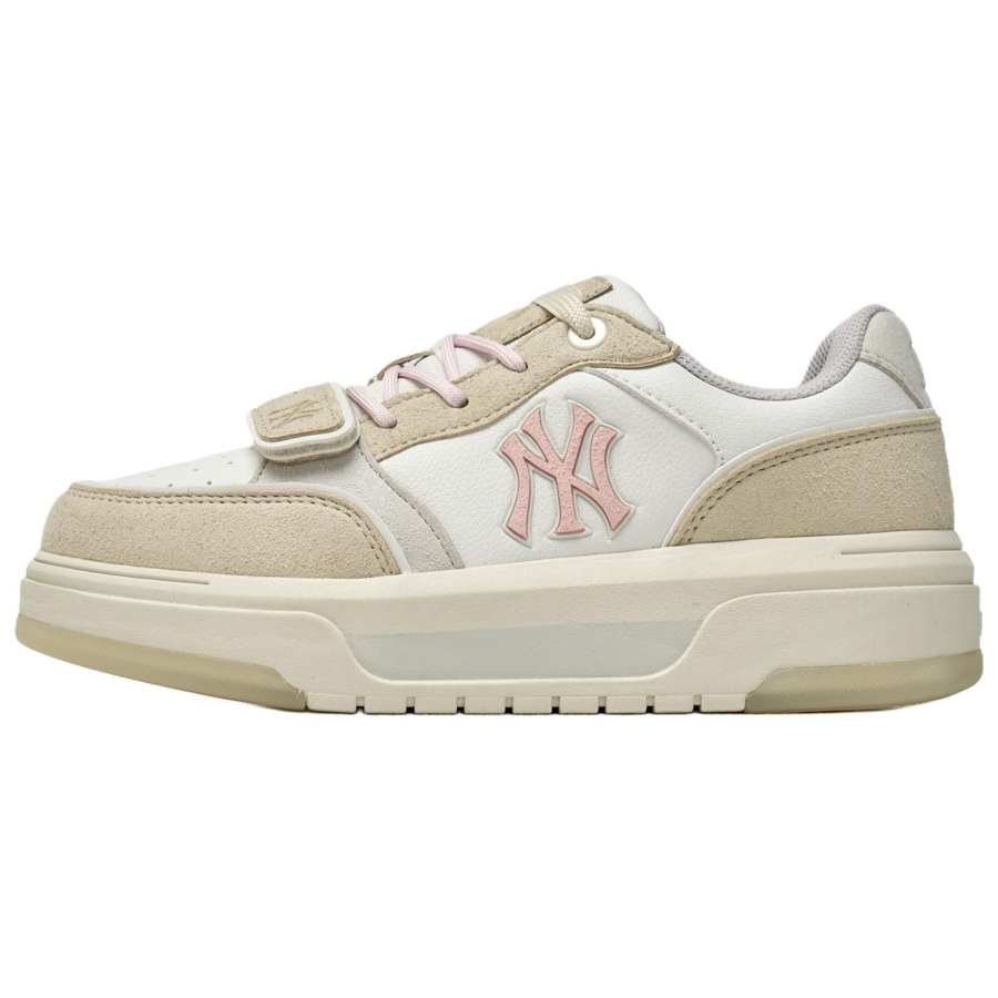 MLB New York Yankees Skateboard Shoes Unisex Beige Brown