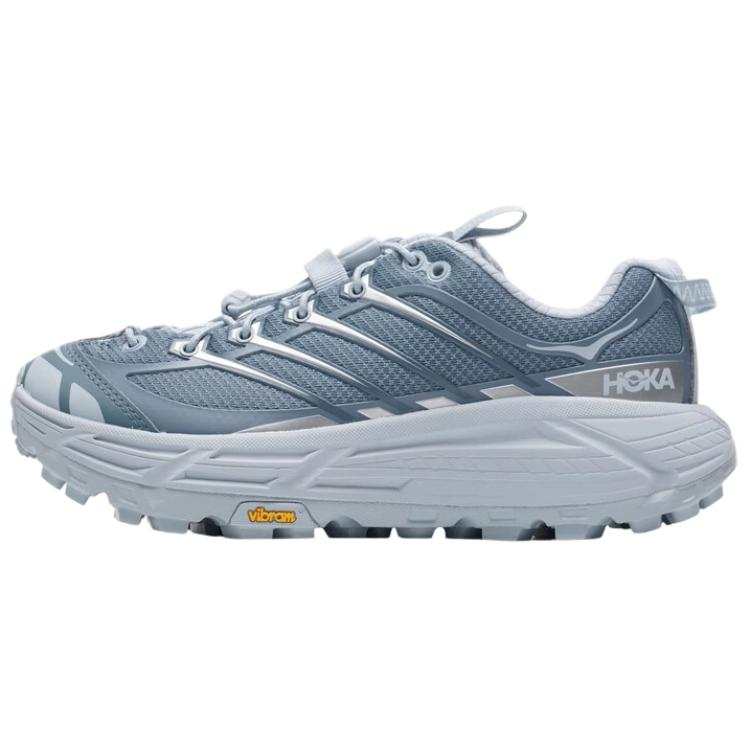 HOKA ONE ONE Mafate Three 2 Trail Running Shoes Unisex Gray Blue