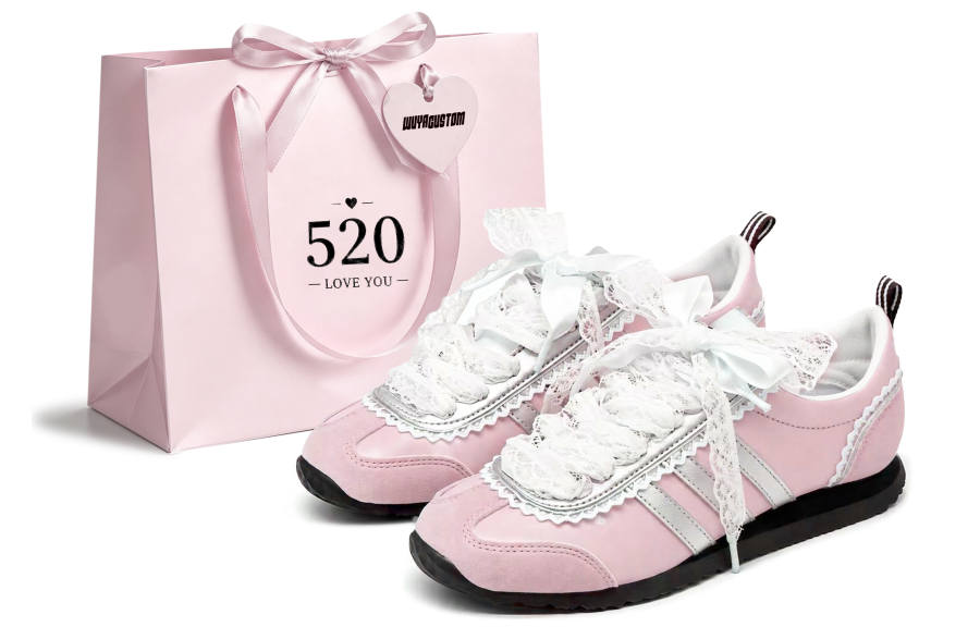 Adidas Adidas VS JOG 2.0 German Army Trainers Unisex Low Top Silver/Pink