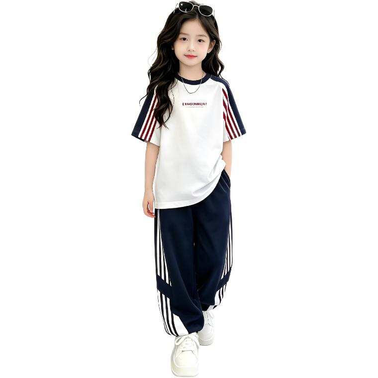 TNTX Kids Casual Sportswear Crew Neck Thin Stretch Breathable