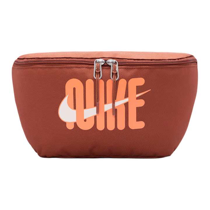 Nike Nike Heritage Fabric Fanny Pack Unisex Gray Peach Red & Misty Orange