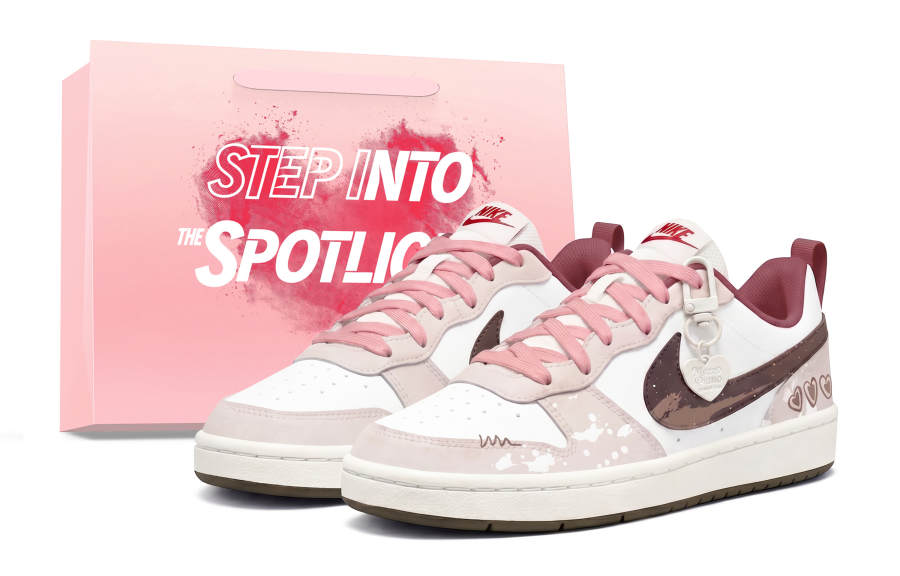 Nike Nike Court Borough Low top Skateboard Shoes Women's Pink Zongzi