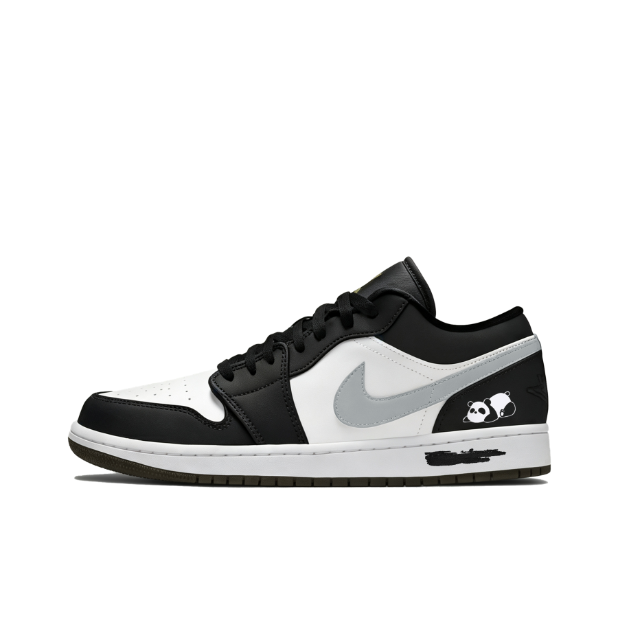 Jordan Jordan Air Jordan 1 Panda Synthetic Leather Slip Resistant Abrasion Resistant Basketball Shoes Unisex