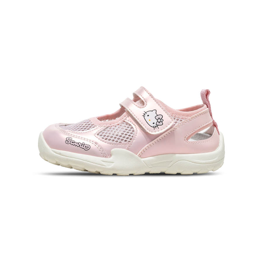 Sanrio x Hello Kitty Synthetic Leather, Textile Rebound Breathable Lightweight Cushioning Low top Children's Sandals