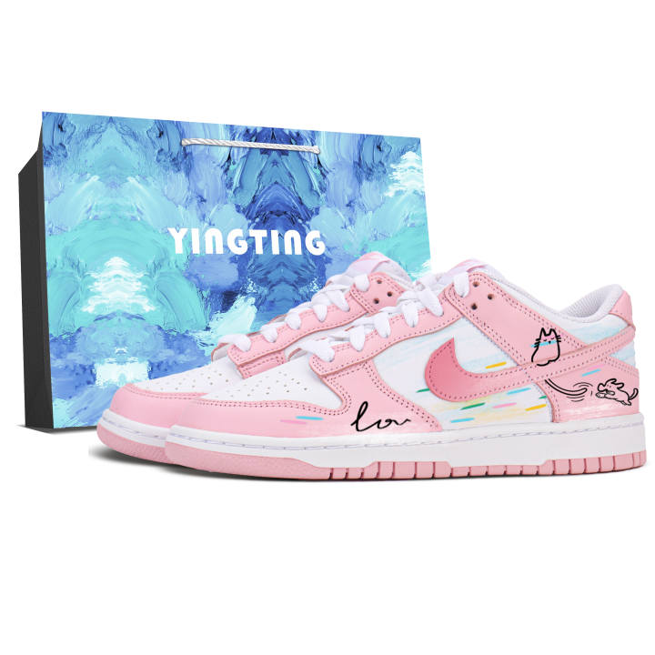 Nike Nike Dunk Low top Skateboard Shoes Unisex Pink