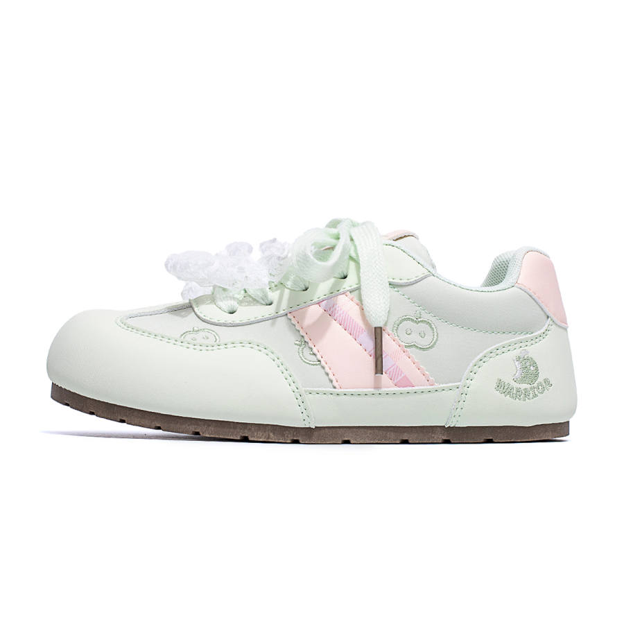 WARRIOR Youth Campus Style, Students Party, Sweet And Cute, Dopamine Dressing, Flat German Army Trainers