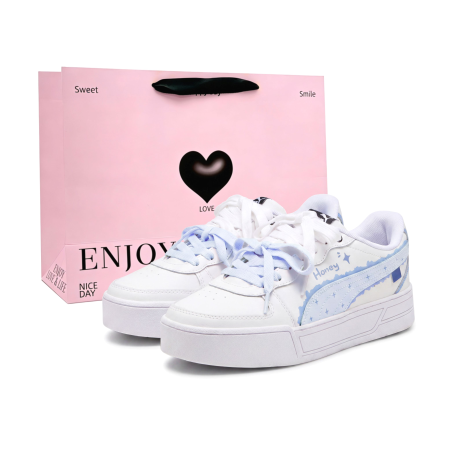 PUMA Skye Sweet Star Whisper Skateboard Shoes Women's Blue White