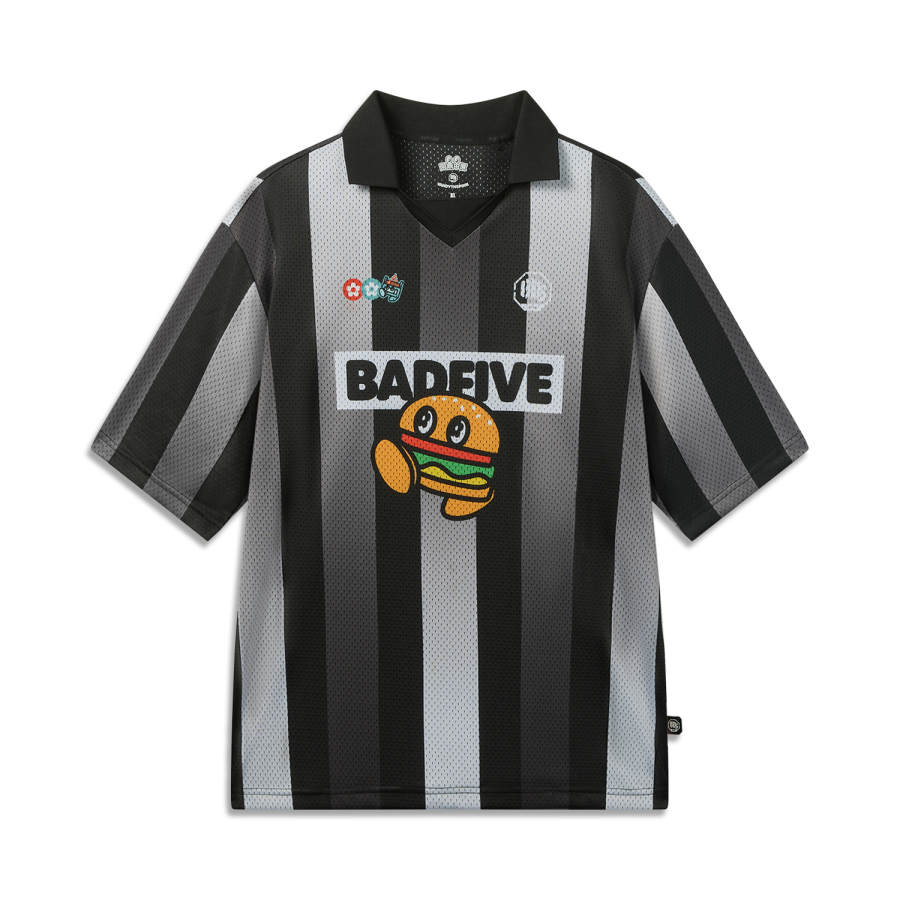 Li-Ning Li Ning x BADFIVE Basketball Collection T Shirt Men's Black Stripes