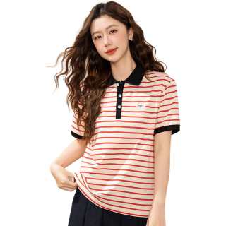 BALENO T Shirts Women's Polo Collar Moderate