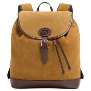 Valentino Suede Backpack Men's Beige
