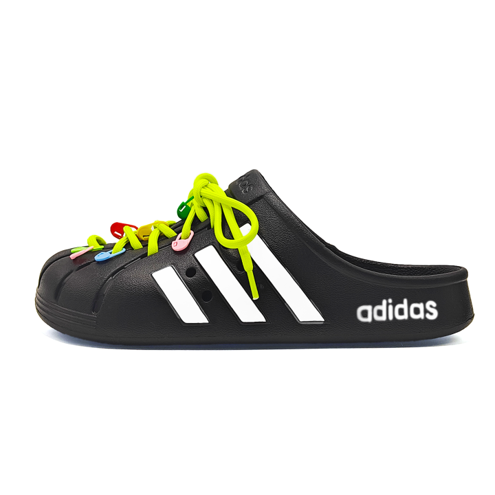 Adidas Adidas ADILETTE CLOGS Dopamine Dressing Button Clogs Unisex Black White