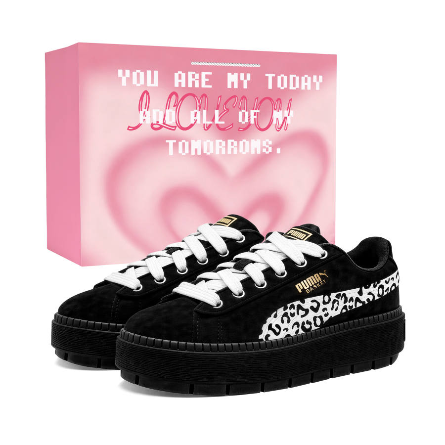 PUMA Platform Trace Low top Skateboard Shoes Women's Black