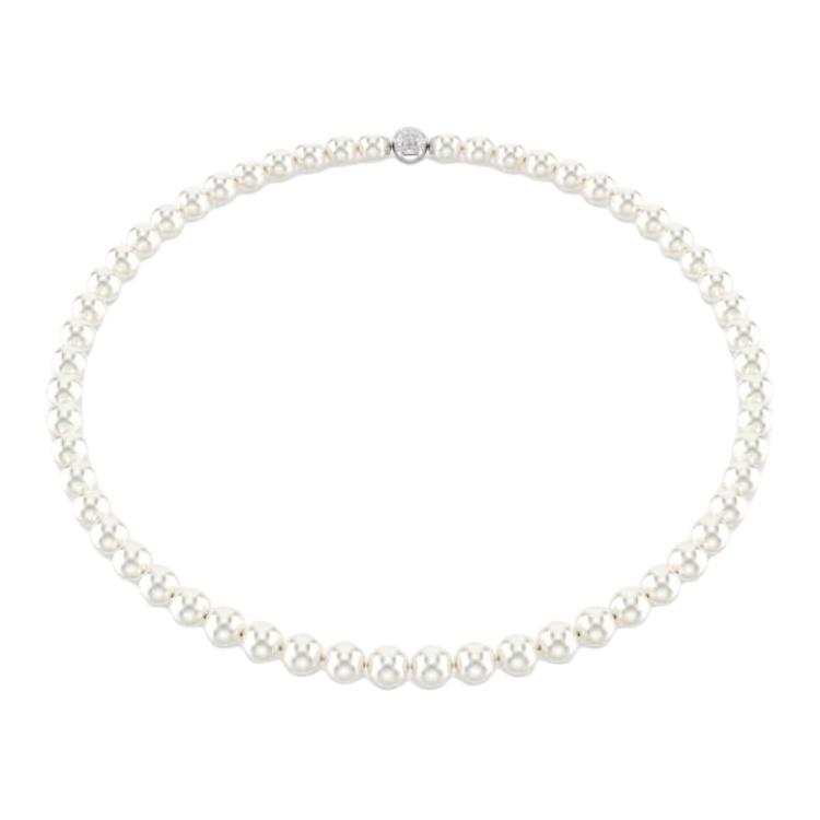 Swarovski Matrix Minimalist Fashion Necklaces Unisex White