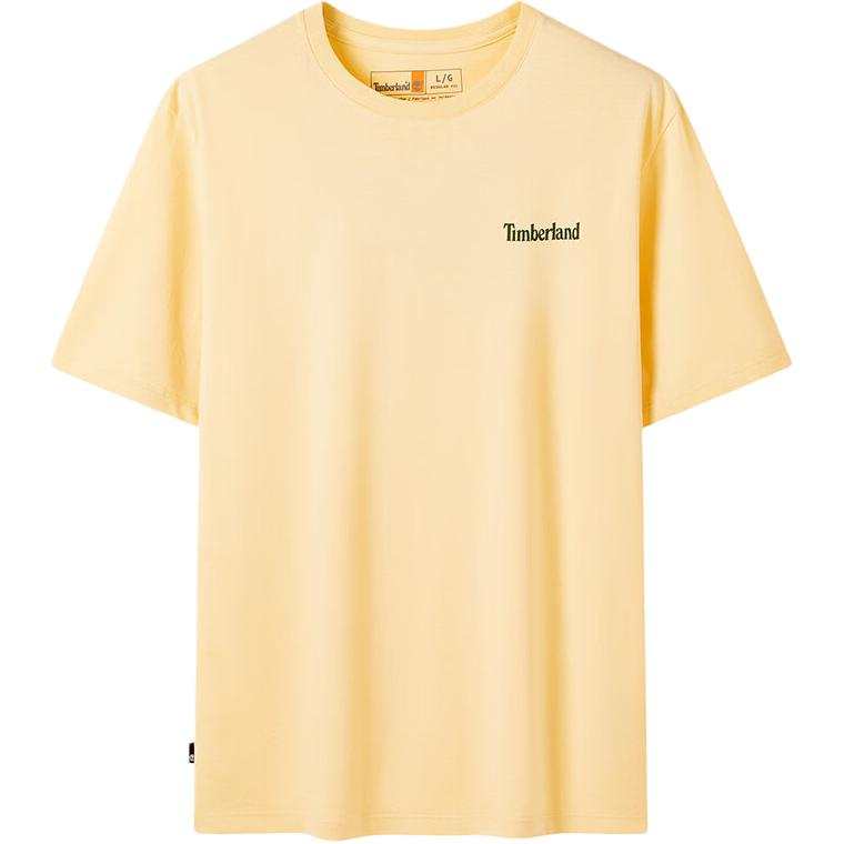 Timberland T Shirts Men's A7K Custard Crew Neck Moderate