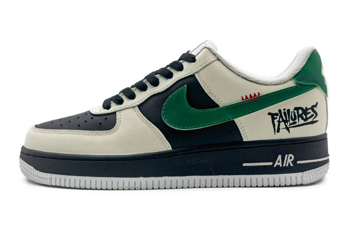 Nike Nike Air Force 1 Ink Shadow Graffiti Leather Abrasion Resistant Slip Resistant Low top Skateboard Shoes Men's