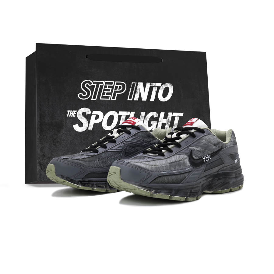Nike Nike Initiator Fabric Cushioning Abrasion Resistant Height Increasing Running Shoes Men's Dark Gray