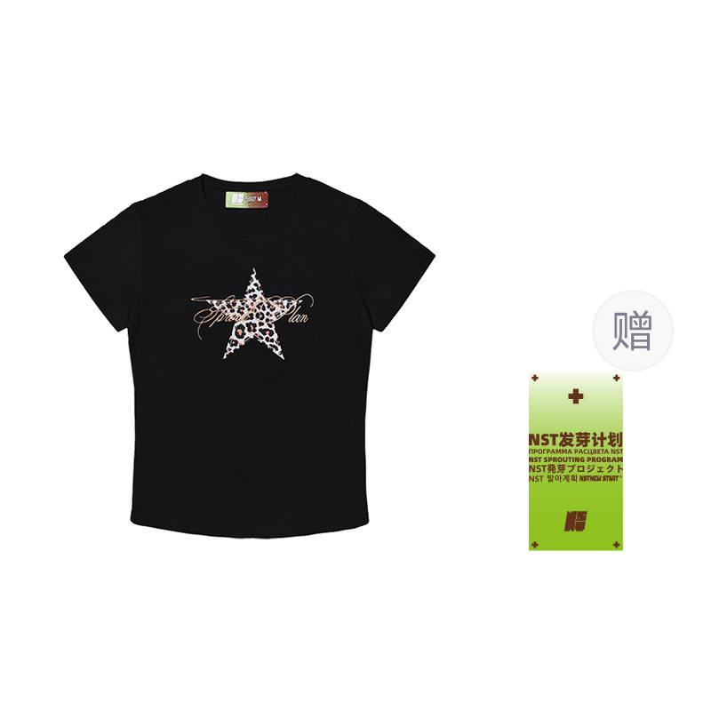 NSTNEW START T Shirts Women's Crew Neck Thin Straight Fit