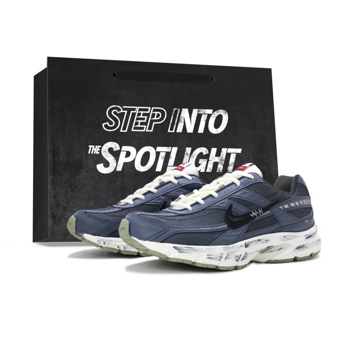 Nike Nike Initiator Fabric Cushioning Abrasion Resistant Height Increasing Low Top Running Shoes Men's Dark Blue