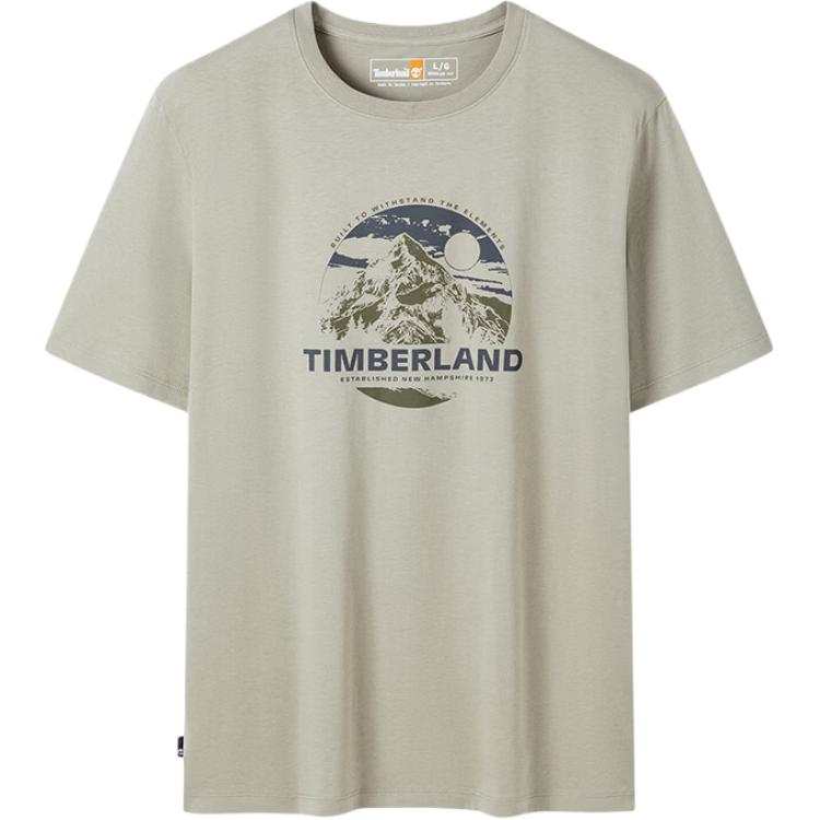 Timberland T Shirts Men's DH5 Brown Crew Neck Moderate