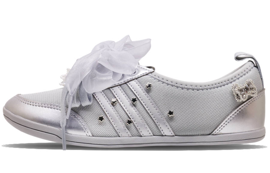 Adidas Adidas Diona Ballet Fabric Slip Resistant Abrasion Resistant Low top Skateboard Shoes Women's Silver