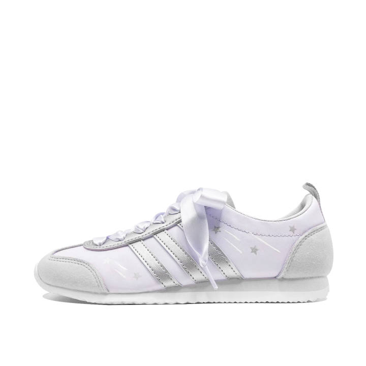 Adidas Adidas VS JOG 2.0 Light Purple Orbit Coverage Slip Resistant Abrasion Resistant Low top German Army Trainers Women's