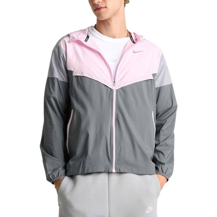 Nike Nike Jackets Men's Smoke Gray/Pink Foam/Wolf Gray Hooded Non Detachable Moderate Other