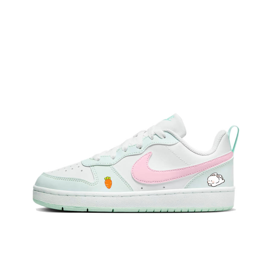 Nike Nike Court Borough Run Towards Carrot Low top Kids' Skateboarding Shoes Green Teenagers