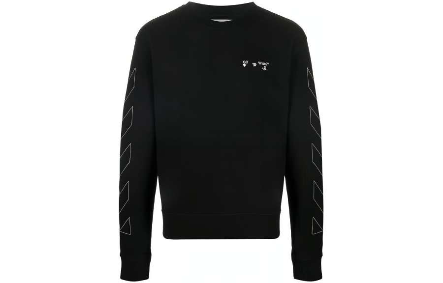 OFF-WHITE OFF WHITE Slim Fit Diag Logo Sweatshirt