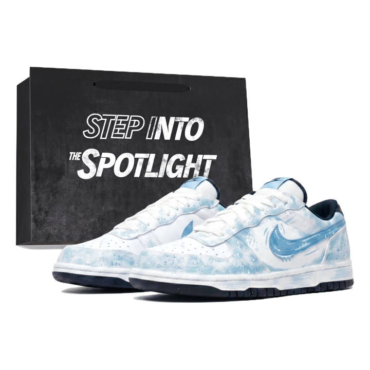 Nike Nike Big Clear River Crossing Lightweight Low top Skateboard Shoes Unisex Ice Blue