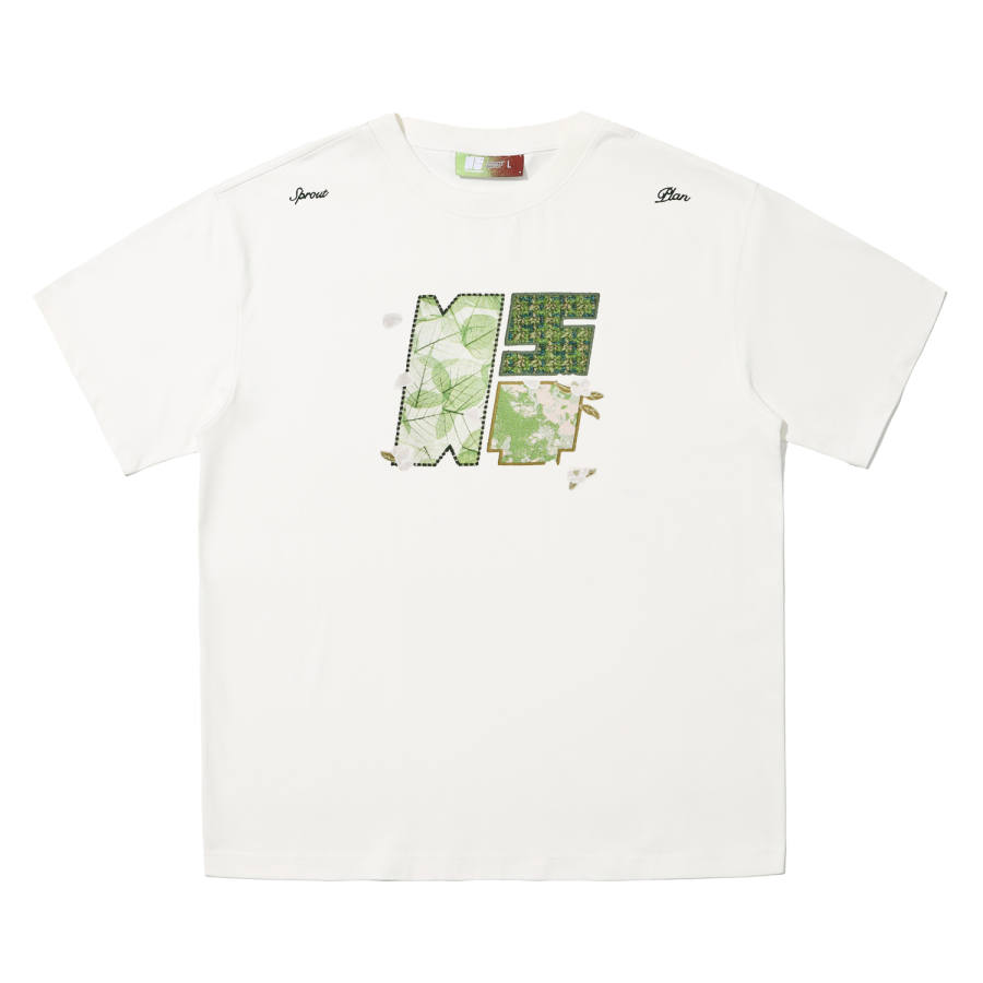 NSTNEW START T Shirts Unisex White Crew Neck Thin Straight Fit