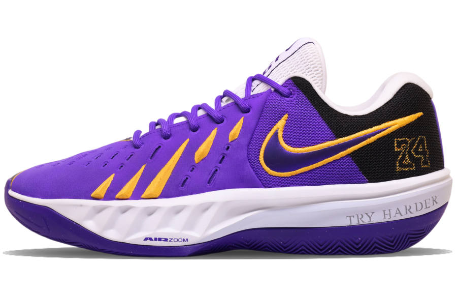 Nike Nike Fabric Abrasion Resistant Low top Basketball Shoes Unisex Purple