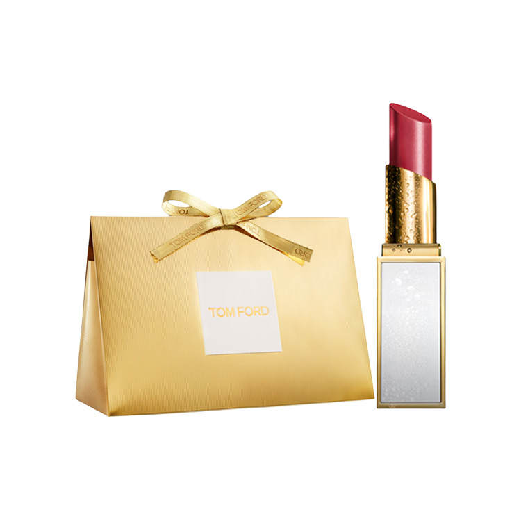 TOM FORD Fine White Tube Lipstick Shopping Bag, Limited Edition Shopping Bag, Glass Glow Lipstick Nourishing