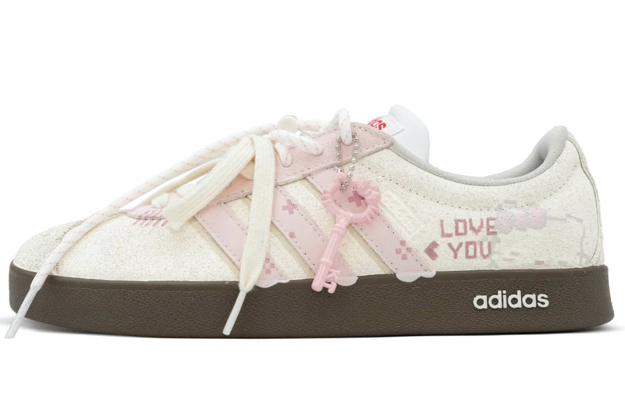 Adidas Adidas Vl Court Classic German Army Trainers Unisex Pink