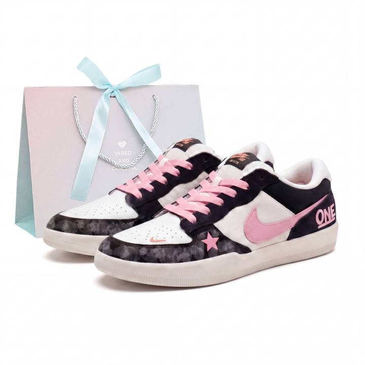Nike Nike SB Force 58 Pink Lover Shopping Bag Romantic Versatile Coverage Slip Resistant Abrasion Resistant Low top