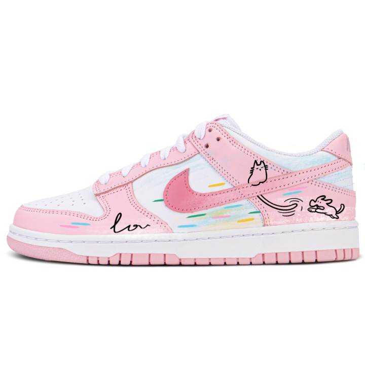 Nike Nike Dunk Low top Skateboard Shoes Unisex Pink