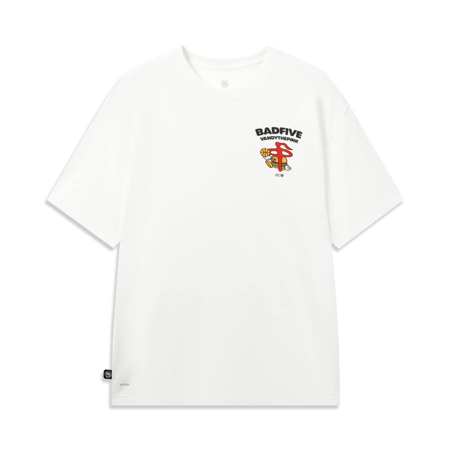 Li-Ning Li Ning x BADFIVE T Shirt Men's Ivory