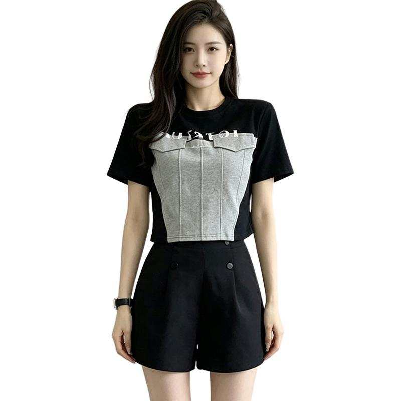 SIXUSICHOU Casual Suits Women's Crew Neck Thin