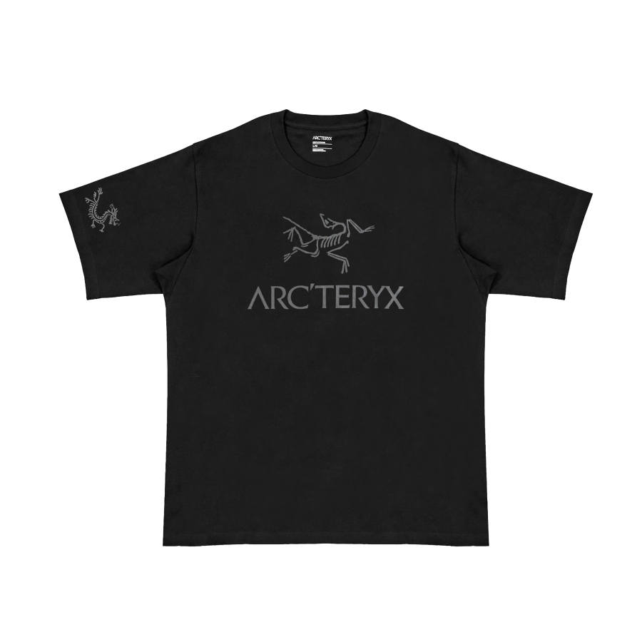 Arcteryx IONIA T Shirts Men's Black/Black International, Suggestion Size Small Crew Neck Moderate Straight Fit