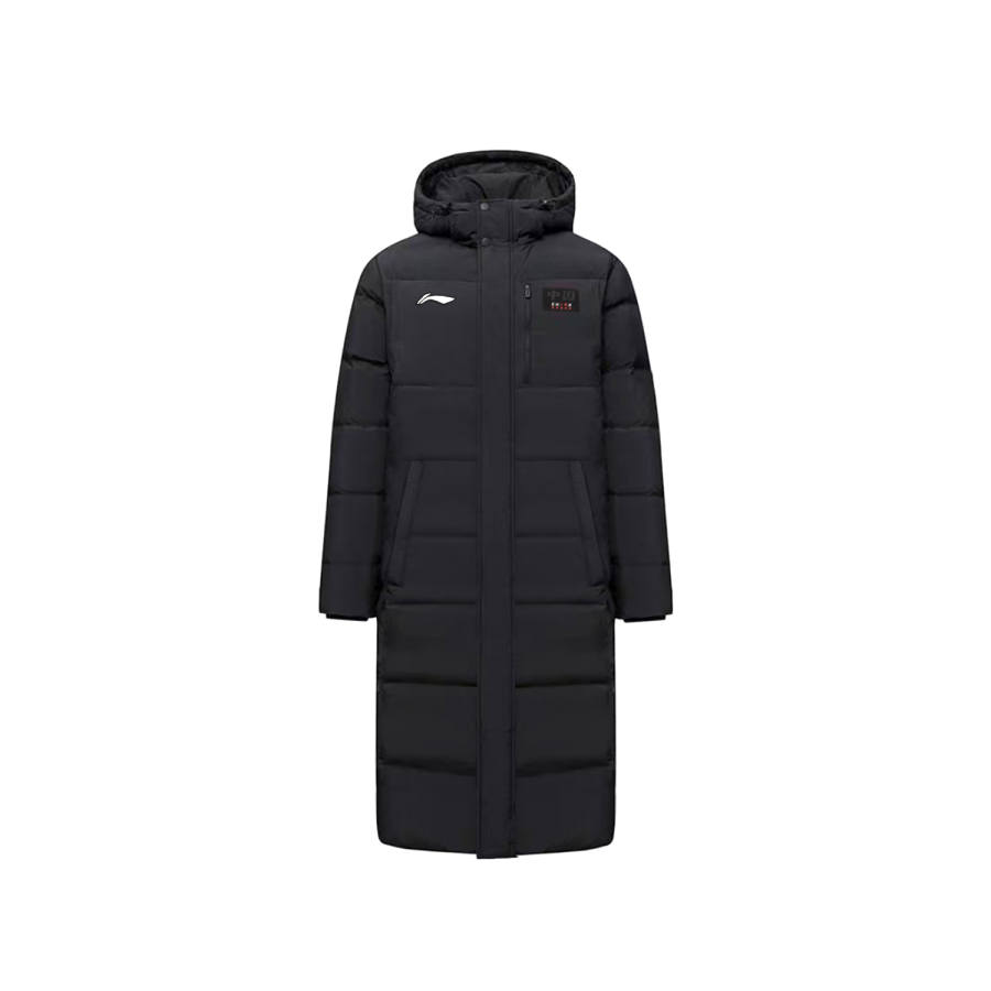 Li-Ning Li Ning Long Down Jacket Unisex Black/White