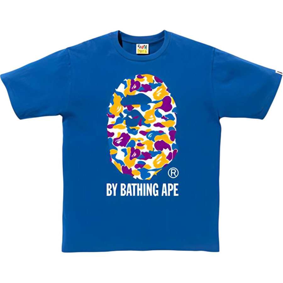 A BATHING APE A BATHING APE Head Series T Shirt Men's Blue
