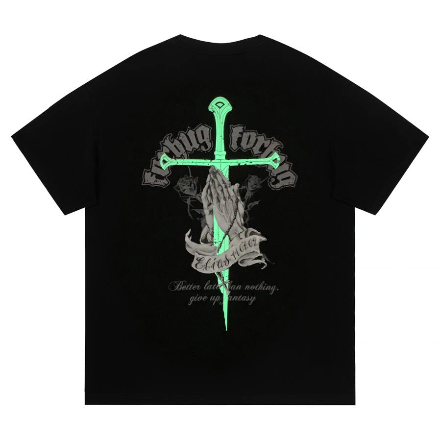 FORHUG T Shirts Unisex Crew Neck Moderate Straight Fit