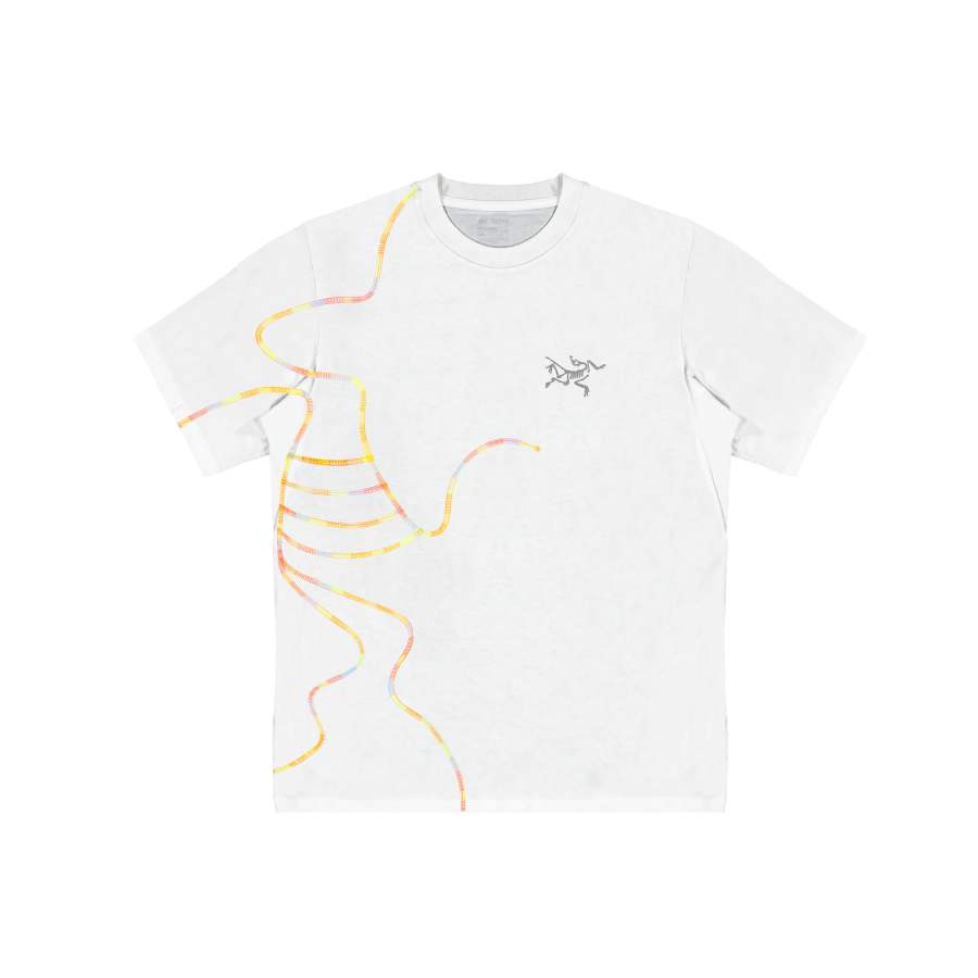 Arcteryx T Shirts Unisex Ivory White/White Light Crew Neck Moderate